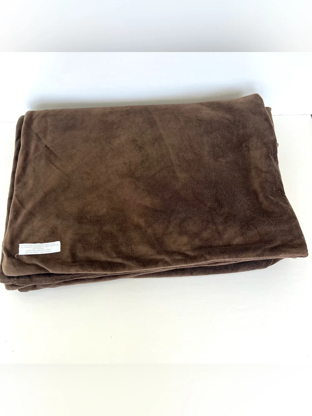 RESTORATION HARDWARE RH Brown Soft Fleece Faux Fur Reversible Cozy Blanket Throw